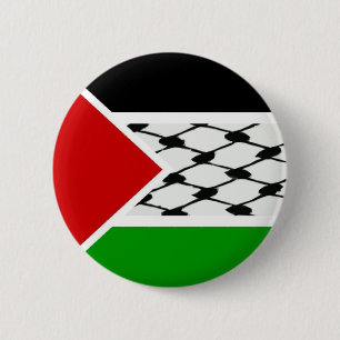 Palestine Keffiyeh Flag 6 Cm Round Badge