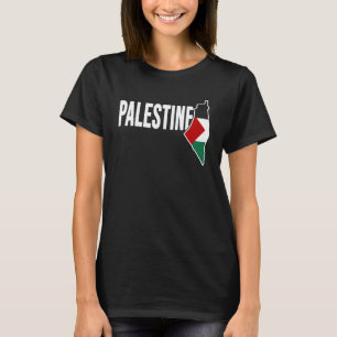 Palestine Map Cool Palestine Flag Free Palestine T-Shirt