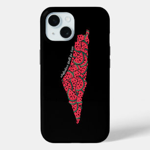 Palestine Map full of Watermelons   Free palestine iPhone 15 Case