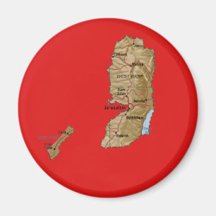 Palestine Map Magnet