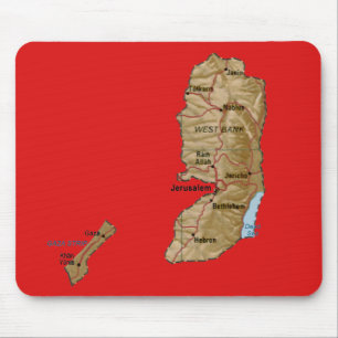 Palestine Map Mousepad