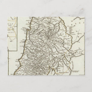 Palestine Map Postcard
