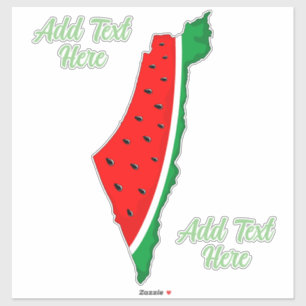Palestine Map Watermelon Symbol of freedom