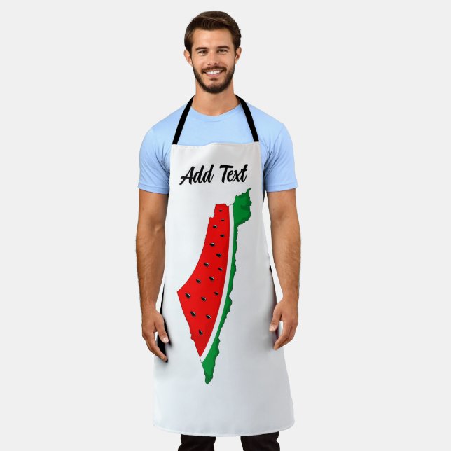 Palestine Map Watermelon Symbol of freedom Apron (Worn)