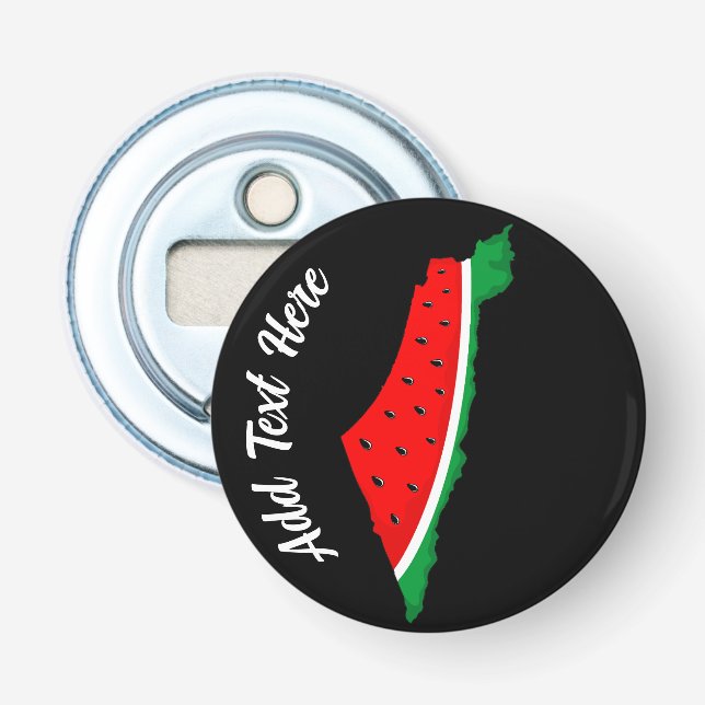 Palestine Map Watermelon Symbol of freedom Bottle Opener (Front)
