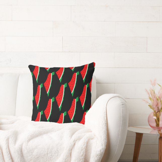 Palestine Map Watermelon Symbol of freedom Cushion (Couch)