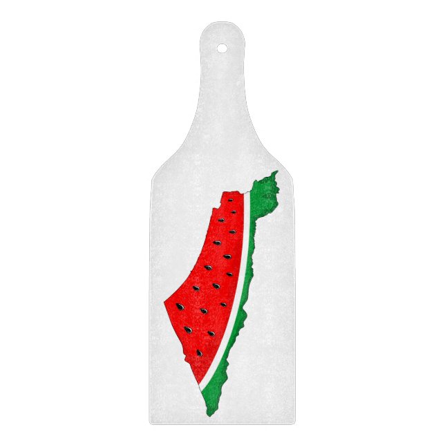 Palestine Map Watermelon Symbol of freedom Cutting Board (Front)