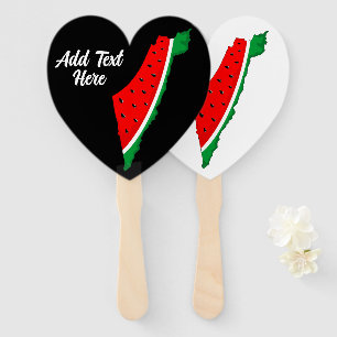 Palestine Map Watermelon Symbol of freedom Hand Fan