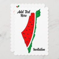 Palestine Map Watermelon Symbol of freedom