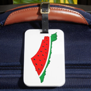 Palestine Map Watermelon Symbol of freedom Luggage Tag