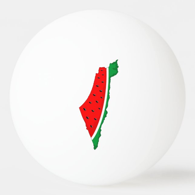 Palestine Map Watermelon Symbol of freedom Ping Pong Ball (Front)