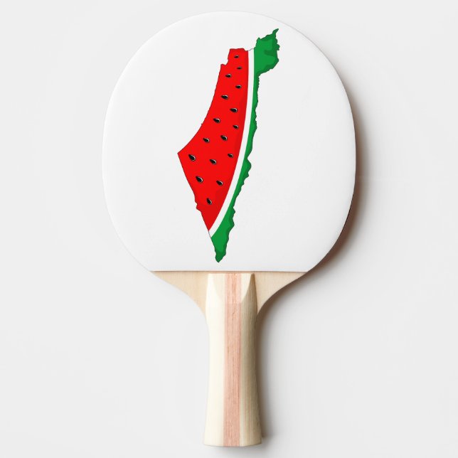 Palestine Map Watermelon Symbol of freedom Ping Pong Paddle (Front)