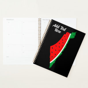 Palestine Map Watermelon Symbol of freedom Planner