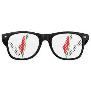 Palestine Map Watermelon Symbol of freedom Retro Sunglasses