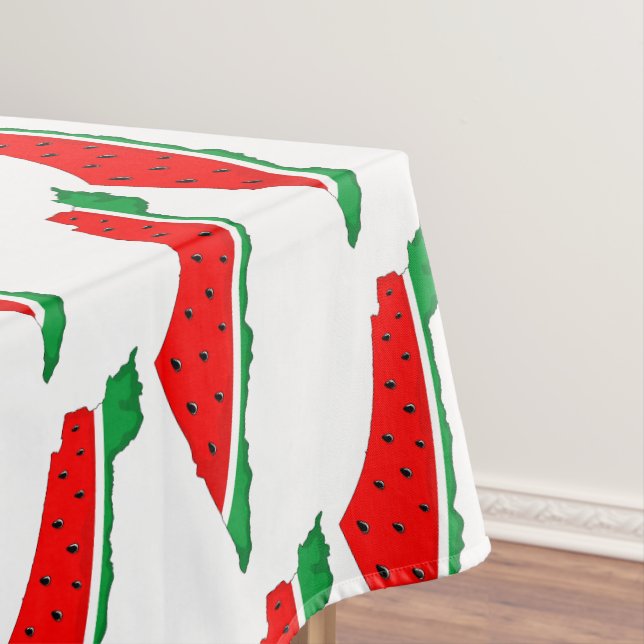 Palestine Map Watermelon Symbol of freedom Tablecloth (In Situ)