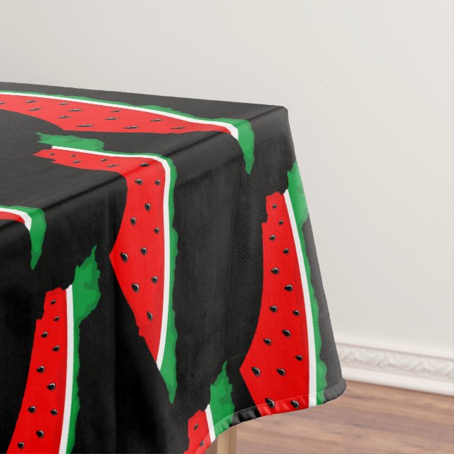 Palestine Map Watermelon Symbol of freedom Tablecloth (In Situ)