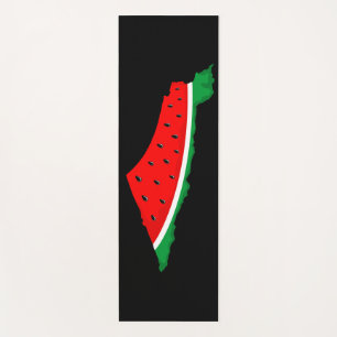 Palestine Map Watermelon Symbol of freedom  Yoga Mat