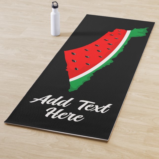 Palestine Map Watermelon Symbol of freedom  Yoga Mat (In Situ)