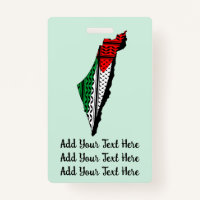 Palestine Map whith Flag and Keffiyeg Pattern
