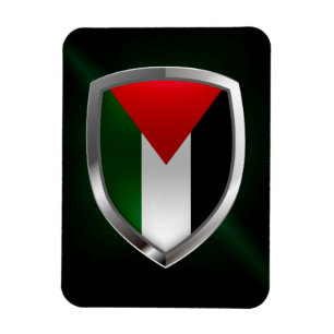 Palestine Metallic Emblem Magnet