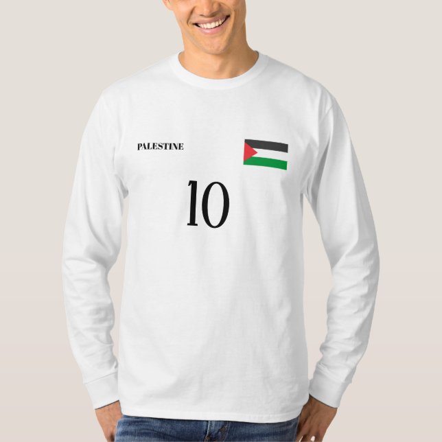 Palestine National Football Team Soccer T-Shirt (Front)