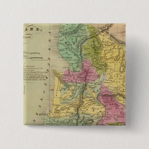 Palestine, or the Holy Land 15 Cm Square Badge