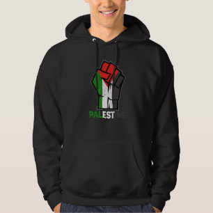 Palestine Palestinian Flag Arabic Calligraphy Free Hoodie