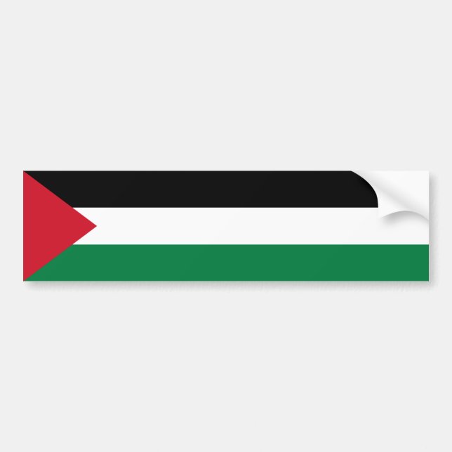 Palestine/Palestinian Flag Bumper Sticker (Front)