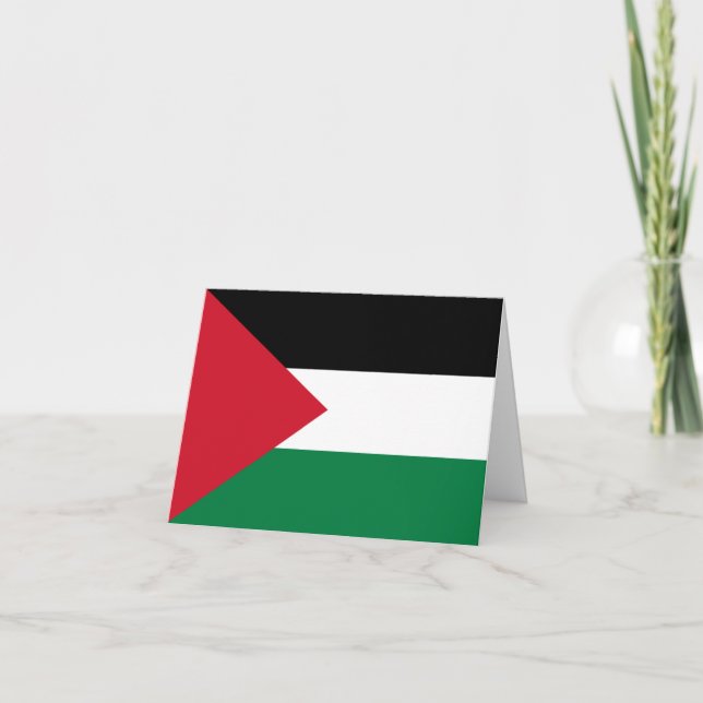 Palestine (Palestinian) Flag Card (Front)