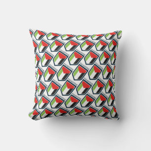 Palestine & Palestinian flag Cushion