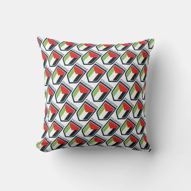 Palestine & Palestinian flag Cushion (Front)