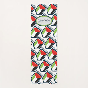 Palestine & Palestinian flag Customised Yoga Mat