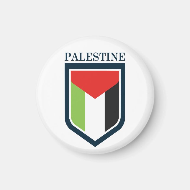 Palestine & Palestinian flag Magnet (Front)