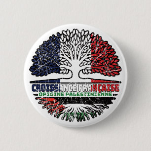 Palestine Palestinian  French France Tree Roots 6 Cm Round Badge