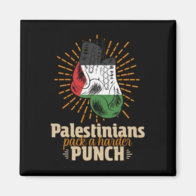 Palestine Palestinian Wrestling Boxing  Magnet (Front)