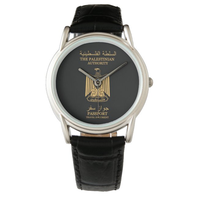 Palestine passport wristwatch (Front)