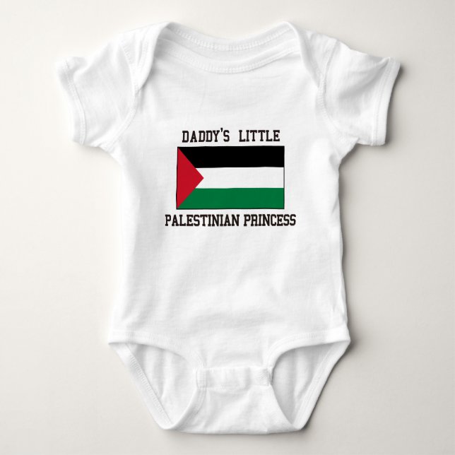 Palestine Princess Baby Bodysuit (Front)
