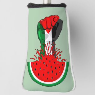 Palestine resistance fist on Watermelon Golf Head Cover