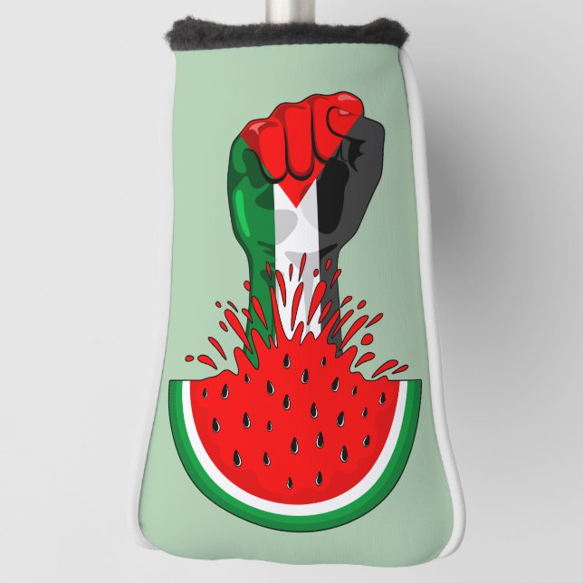Palestine resistance fist on Watermelon Golf Head Cover (Rotate 90)