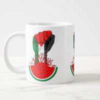 Palestine resistance fist on Watermelon