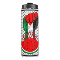 Palestine resistance fist on Watermelon