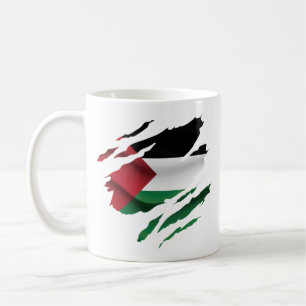 Palestine ripped pride Flag T-Shirt Throw Pillow Coffee Mug