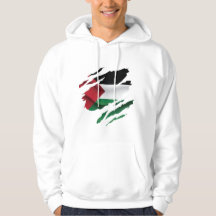 Palestine ripped pride Flag T-Shirt Throw Pillow