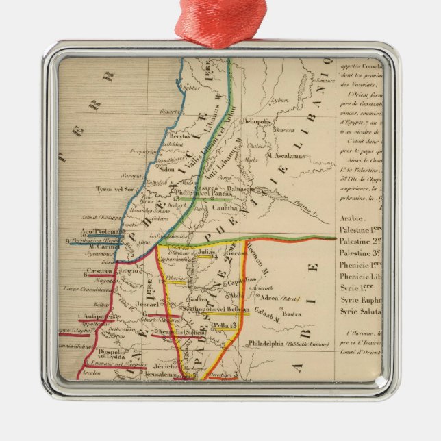 Palestine sous Constantin le Grand, 330 apres JC Metal Tree Decoration (Front)