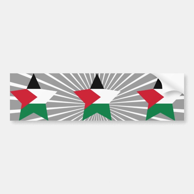 Palestine Star Bumper Sticker (Front)