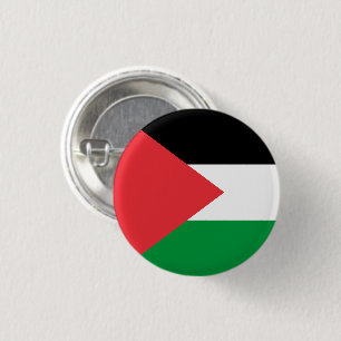 Palestine state flag 3 cm round badge