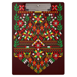 Palestine Tatreez Traditional Embrodery Clipboard