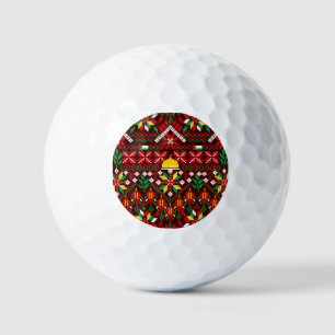 Palestine Tatreez Traditional Embrodery Golf Balls