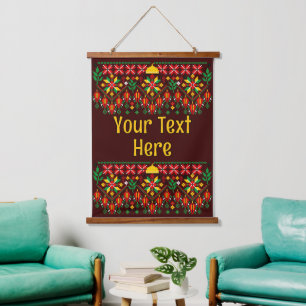 Palestine Tatreez Traditional Embrodery Hanging Tapestry