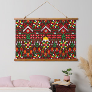 Palestine Tatreez Traditional Embrodery Hanging Tapestry
